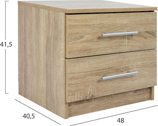 Chelsea Ξύλινο Sonama 48x40.5x41.5cm HM2220.02 Chelsea Ξύλινο Sonama 48x40.5x41.5cm HM2220.02