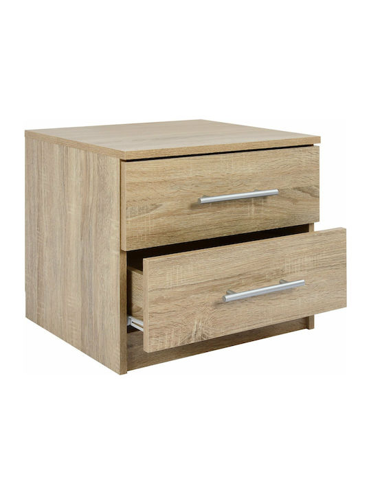 Κομοδίνο Chelsea Ξύλινο Sonama 48x40.5x41.5cm