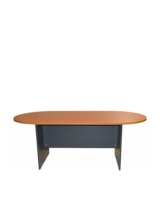 Masă De Întâlnire Sienna Din Lemn Gri / Cireș 200x100x75cm
