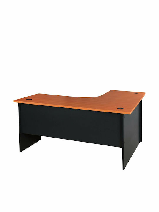Ъглово Офис бюро Sienna Дървено Сиво / Череша 150x150x75бр