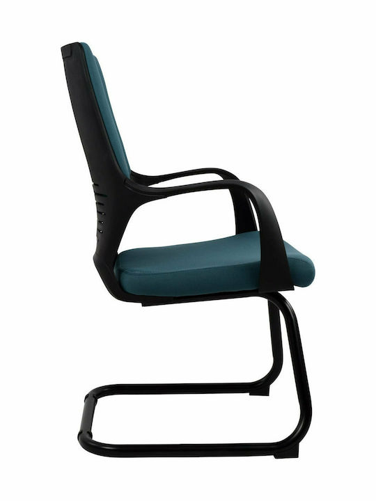 Πολυθρόνα Επισκέπτη Centric με Μπράτσα Μπλε 63.5x59x94.5cm