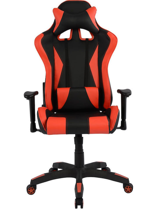 HomeMarkt Speed Καρέκλα Gaming Δερματίνης με Ρυθμιζόμενα Μπράτσα Κόκκινη
