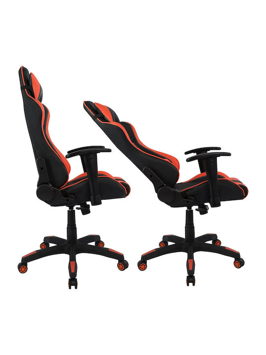 HomeMarkt Speed Καρέκλα Gaming Δερματίνης με Ρυθμιζόμενα Μπράτσα Κόκκινη