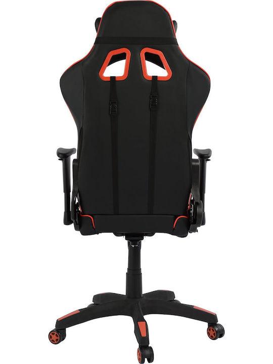HomeMarkt Speed Καρέκλα Gaming Δερματίνης με Ρυθμιζόμενα Μπράτσα Κόκκινη