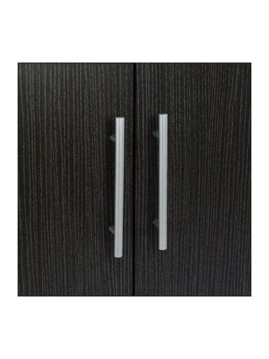 Ξύλινη Παπουτσοθήκη Emerie με 3 Ράφια Zebrano Μ60xΠ40.5xΥ80cm