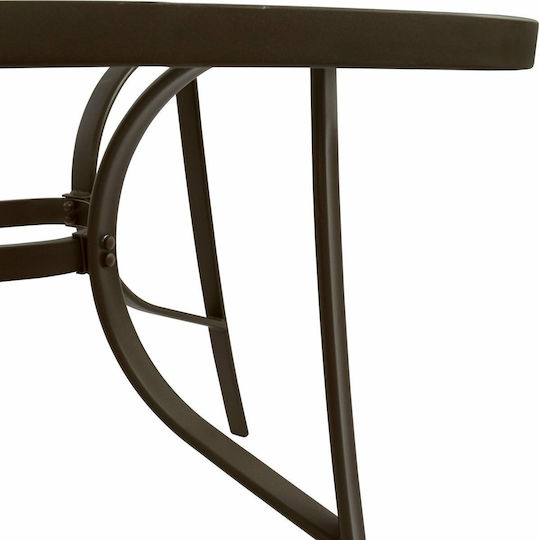 Tisch Stabil Bruno Braun 150x90x72cm