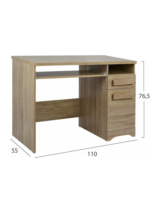 Playroom Kids Desk made of Melamine Sonama 110x55x76.5cm