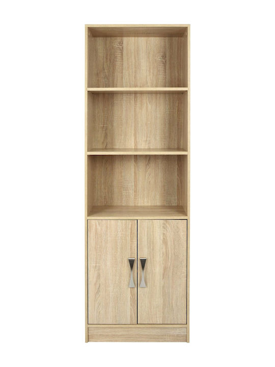 Βιβλιοθήκη Ensley Μπεζ 60x30x180εκ.