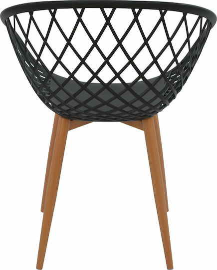 Ariadne Столички Трапезария от полипропилен Черно 1бр 62.5x56x80бр