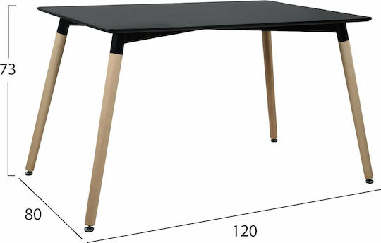 Τραπέζι Κουζίνας με 4 Καρέκλες 120x80εκ. Τραπέζι Κουζίνας με 4 Καρέκλες 120x80εκ.