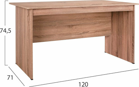 Бюро Sonama Дървено Бежово 120x74x71см
