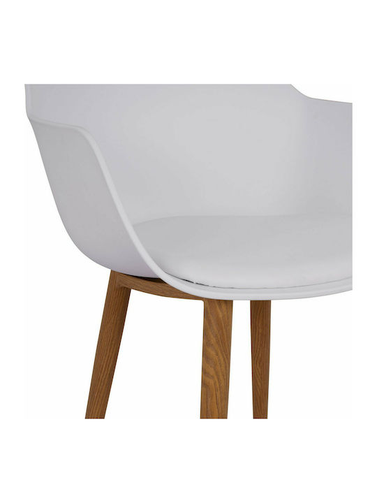 Lucie Dining Room Polypropylene Armchair White 56x57x80cm