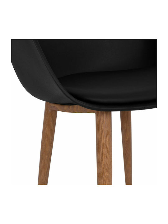Lucie Dining Room Polypropylene Armchair Black 56x57x80cm 2pcs
