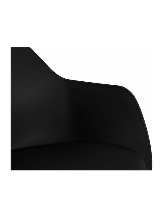 Lucie Dining Room Polypropylene Armchair Black 56x57x80cm 2pcs