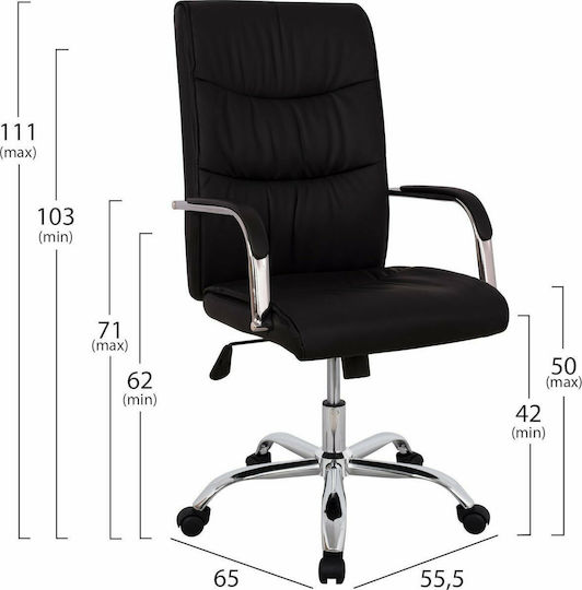 HomeMarkt Jacob Executive Black Chair