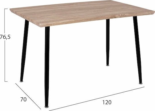 Τραπέζι Κουζίνας TWIST με 4 Καρέκλες 120x70εκ.
