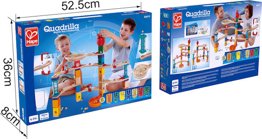 Hape Wooden Construction Toy Quadrilla Marble for Children 4+ years old+ Years