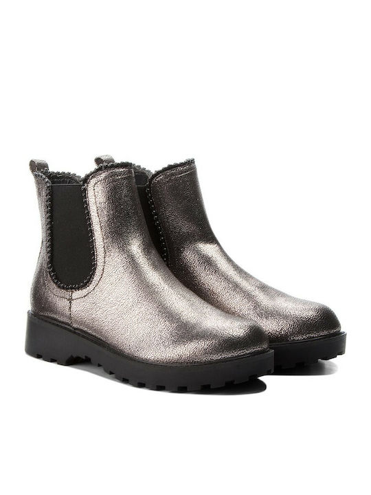 Guess Leather Women's Chelsea Boots Silver