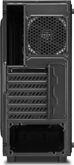 Sharkoon TG4 RGB Gaming Midi-Turm Computergehäuse mit Seitenfenster Schwarz