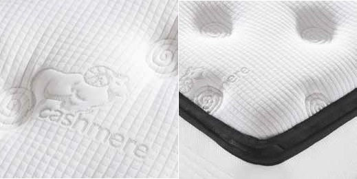 Cosmostrom Cashmere Double Anatomic Saltea 150x200x30cm cu Suprapozabil