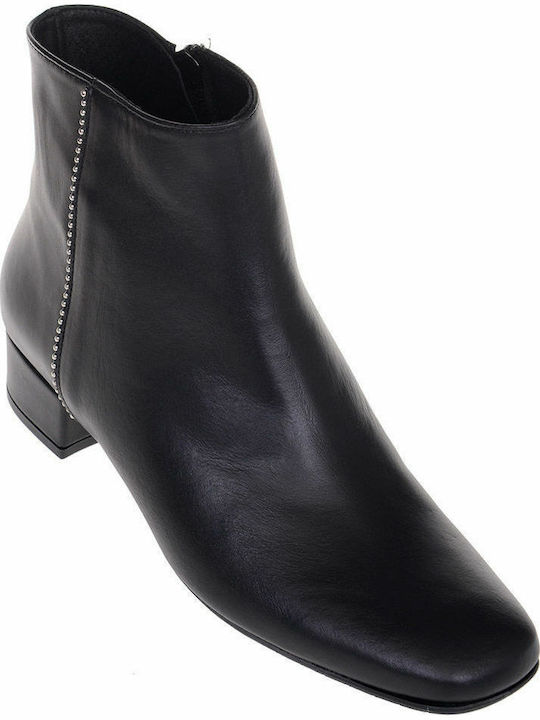 New Matic 301FW18 Leather Women's Ankle Boots Black