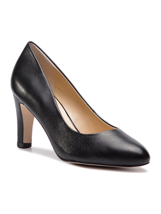 Caprice Leder Pumps Schwarz