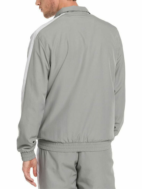 Puma Iconic T7 Men's Sweatshirt Jacket with Pockets Gray