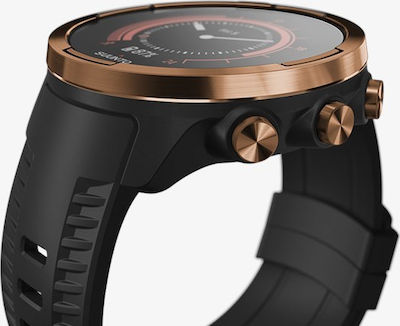 Suunto 9 Baro Stainless Steel 50mm Waterproof Smartwatch with Heart Rate Monitor (Copper)