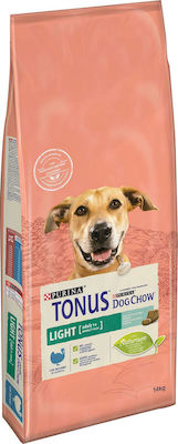 Purina Tonus Dog Chow Light Adult 14kg Dry Food Diet for Adult Dogs with Turkey