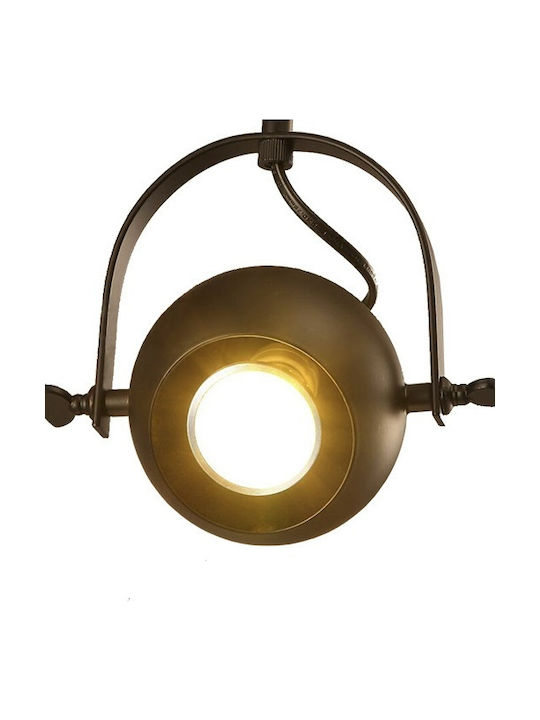 GloboStar Industrial Cannes Spot with 4 Lights and with Socket E27 in Black Color