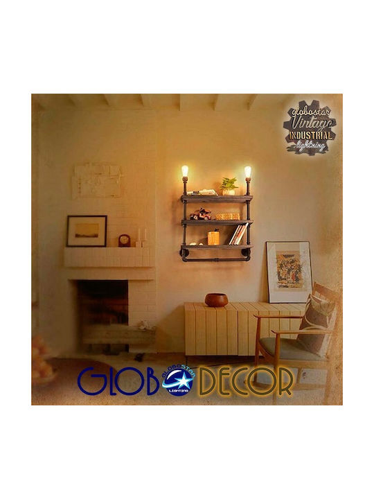 GloboStar Enimas Φωτιστικό Τοίχου Μπρούτζινο 65x76εκ. GloboStar Enimas Φωτιστικό Τοίχου Μπρούτζινο 65x76εκ.
