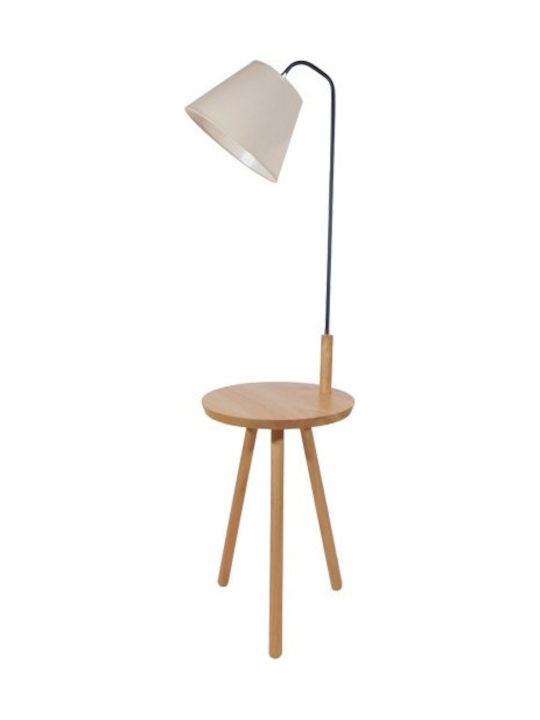 GloboStar Tiffany Floor Lamp H140xW40cm. with Socket for Bulb E27 Brown
