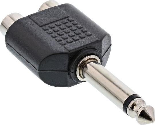 InLine Μετατροπέας 6.3mm male σε RCA 2x female 1τμχ 99339