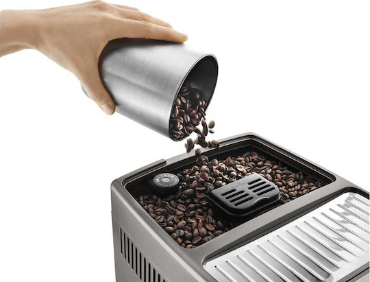 De'Longhi Dinamica Plus Автоматична Еспресо Кафемашина 1450W Налягане 19bar за Cappuccino с Мелачка Сива ECAM 370.95.T