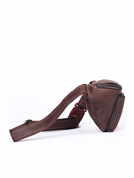 Leather Waist Bag Brown