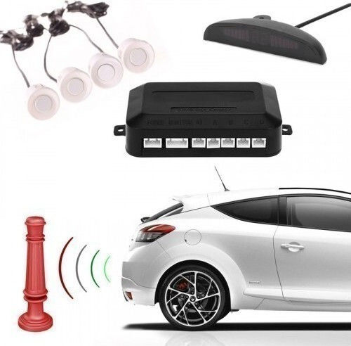 Peiying Car Parking System with Screen and 4 Sensors in White Color