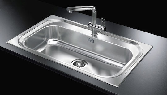 Foster 1000 Ένθετος Inox Σατινέ Μ86xΠ50cm Ασημί