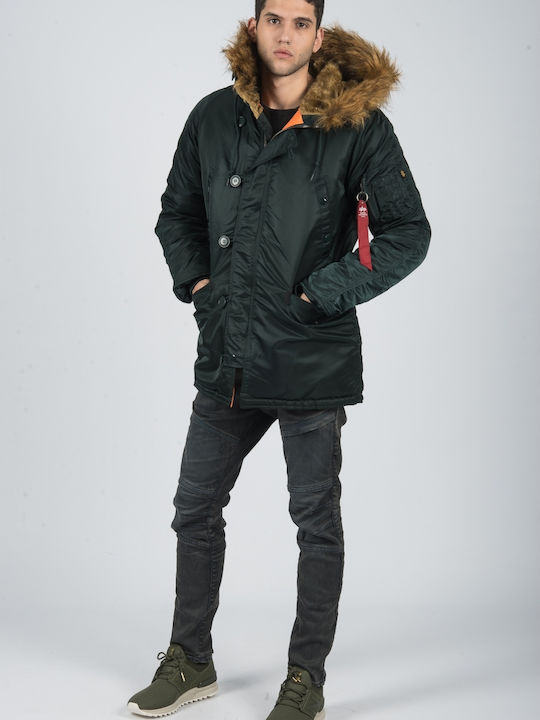 N3B VF 59 Winter Jacket Parka Green