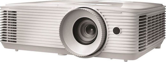 Optoma EH334 3D Проектор DLP Full HD Обикновена лампа с вградени високоговорители Бял