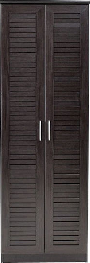 Sante Wooden Shoe Organizer with 7 Shelves Wenge 60x37x183cm