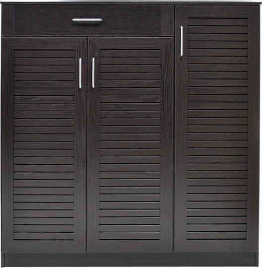 Ξύλινη Παπουτσοθήκη Sante με 11 Ράφια Wenge Μ120xΠ37xΥ123cm