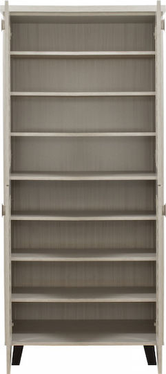 Mantam Wooden Shoe Organizer with 8 Shelves White 78x40x170.5cm