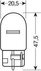 Lampa Lămpi Motocicletei W21W 12V 21W 2buc