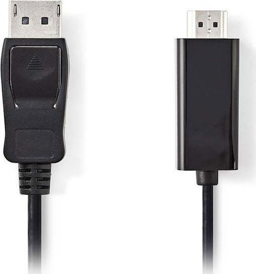 Nedis Cable DisplayPort male - HDMI male 1m (CCGP37100BK10)