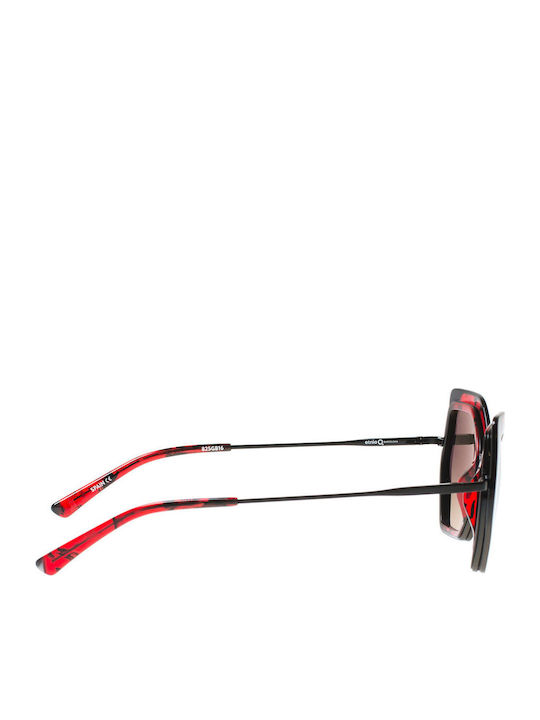 Etnia Barcelona Sahara Women's Sunglasses with Black Metal Frame and Black Gradient Lens