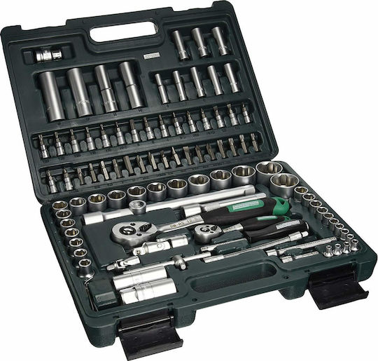 Mannesmann Set Cheie Tubulară Cu Chei Cu Clichet 1\2" & 1\4" 94 Bucăți
