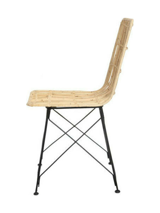 Outdoor-Stuhl Rattan KM Natural 45x55x85εκ.