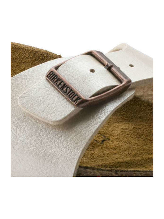 Madrid Flache Damen Sandalen PEARL Weiß Schmale Passform