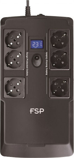 FSP/Fortron NanoFit UPS Off-Line 800VA 480W с 6 Schuko Гнезда