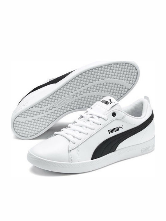 Smash V2 Leather Damen Sneakers Weiß